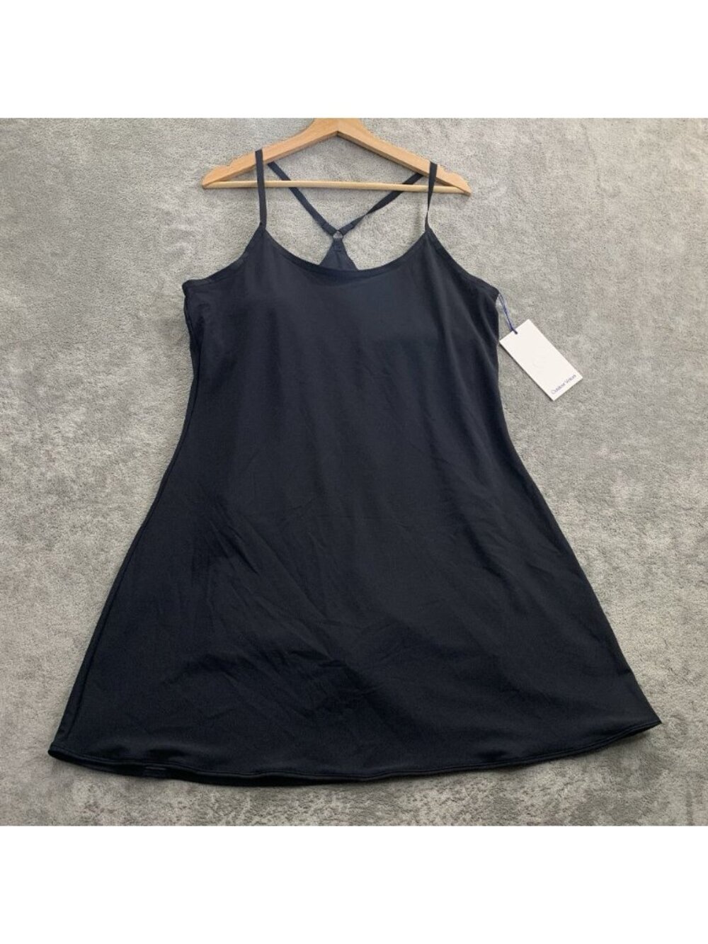 Outdoor Voices L Exercise Dress Women XXL Black Racerback Active Mini Athleisure